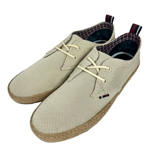 Ben Sherman Other - Ben Sherman Oxford Shoes Mens 8.5 Natural Beige Jute Preppy Steampunk Summer NEW